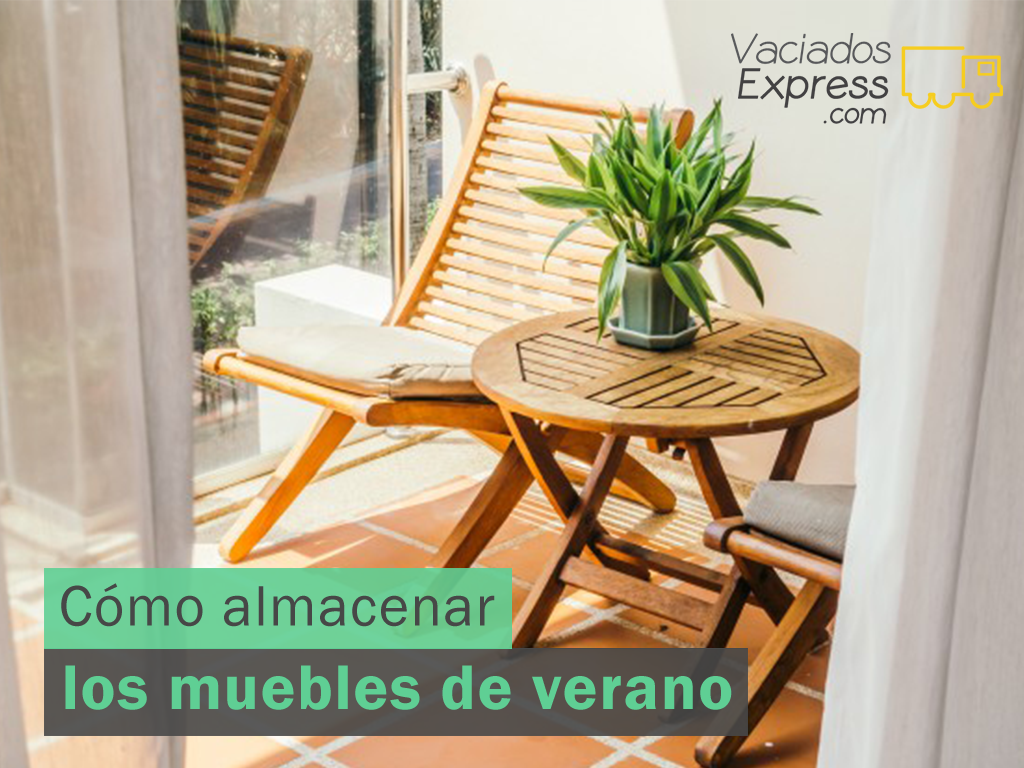 Cómo almacenar los muebles de verano vaciados de casas express