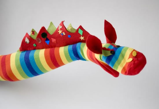 Hacer marionetas con calcetines