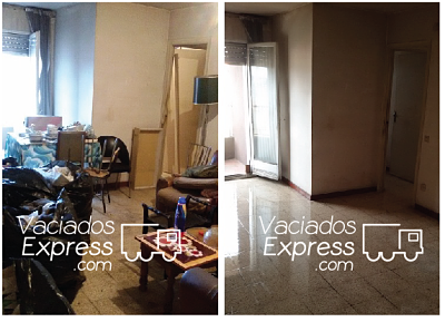 Una casa sin trastos, mira el antes y el después vaciados de casas express