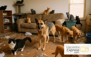 Vaciado de casas afectadas por síndrome de Noé